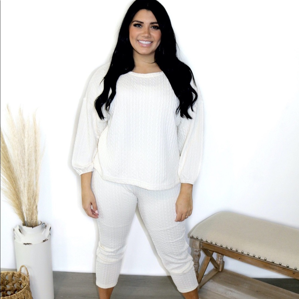 Cream Loungewear set